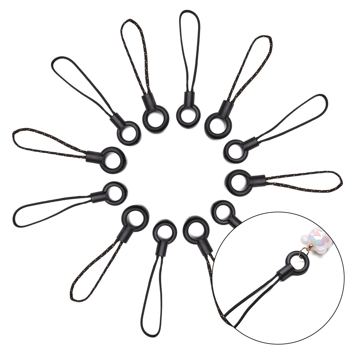 Phone Accessories Hanger - 2Pcs 6/7cm Lanyard Cords Keychains Hooks