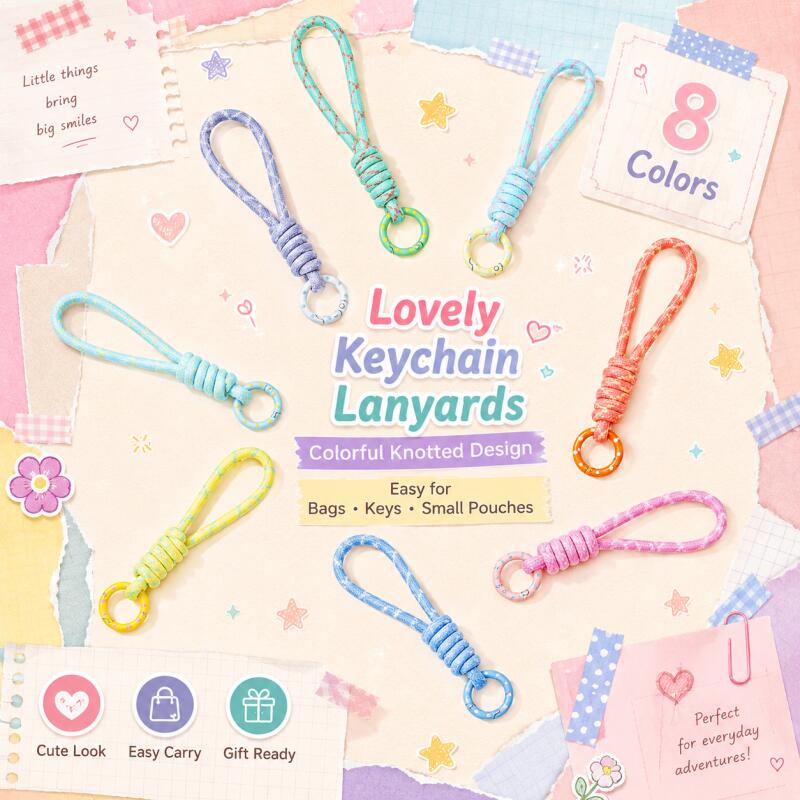 Phone Accessories For Men - 2~5pcs Colorful Braided Keychain Mobile Phone