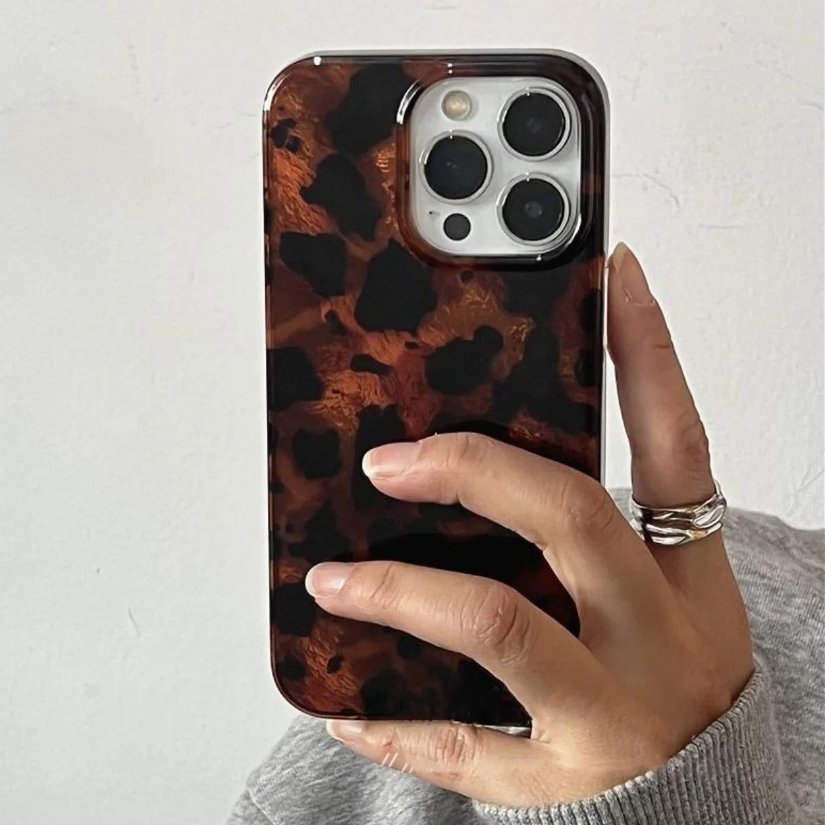 Phone Accessories To Sell - Retro Amber Texture Laser Phone Case