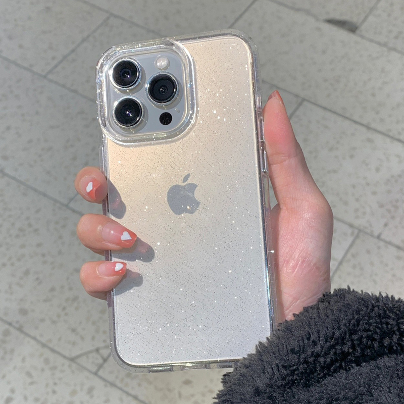 Phone Accessories To Sell - Transparent Simple Glitter Phone Case For