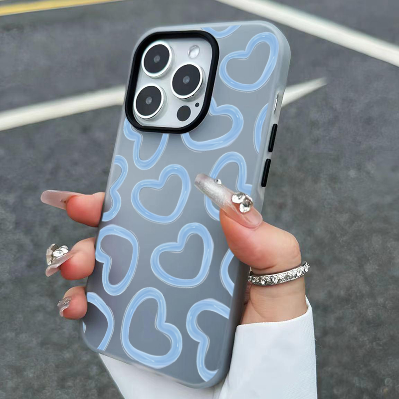 Phone Accessories To Sell - Cute Oil Painting Love Heart Pattern