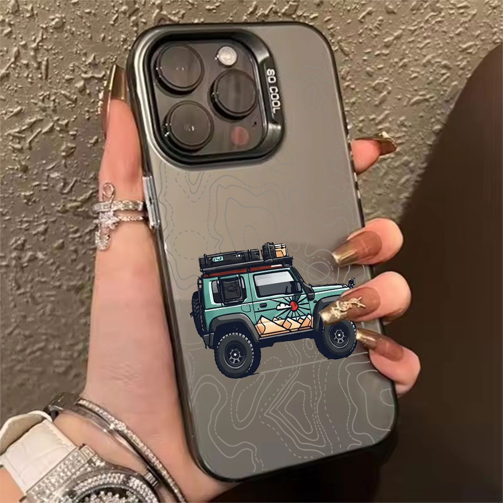 Phone Accessories To Sell - Simple Car Pattern Phone Case For