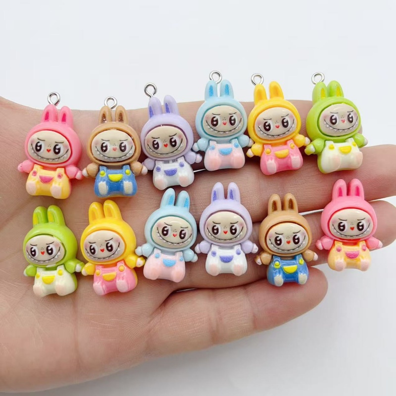 Phone Accessories Charms - 10Pcs Kawaii Rabbit Strawberry House Resin