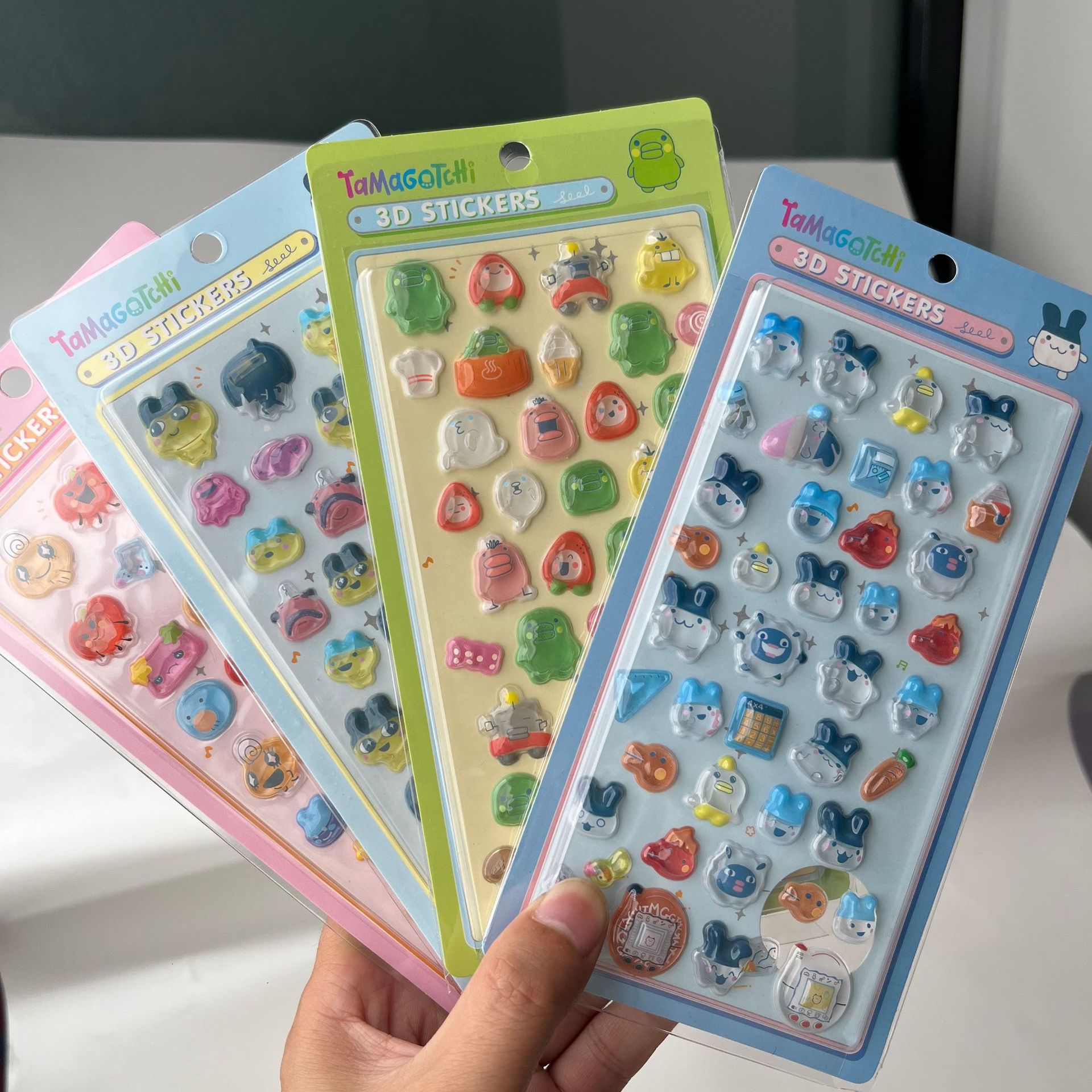 Phone Accessories Quotes - Cute Tamagotchi 3D Puffy Stickers Retro