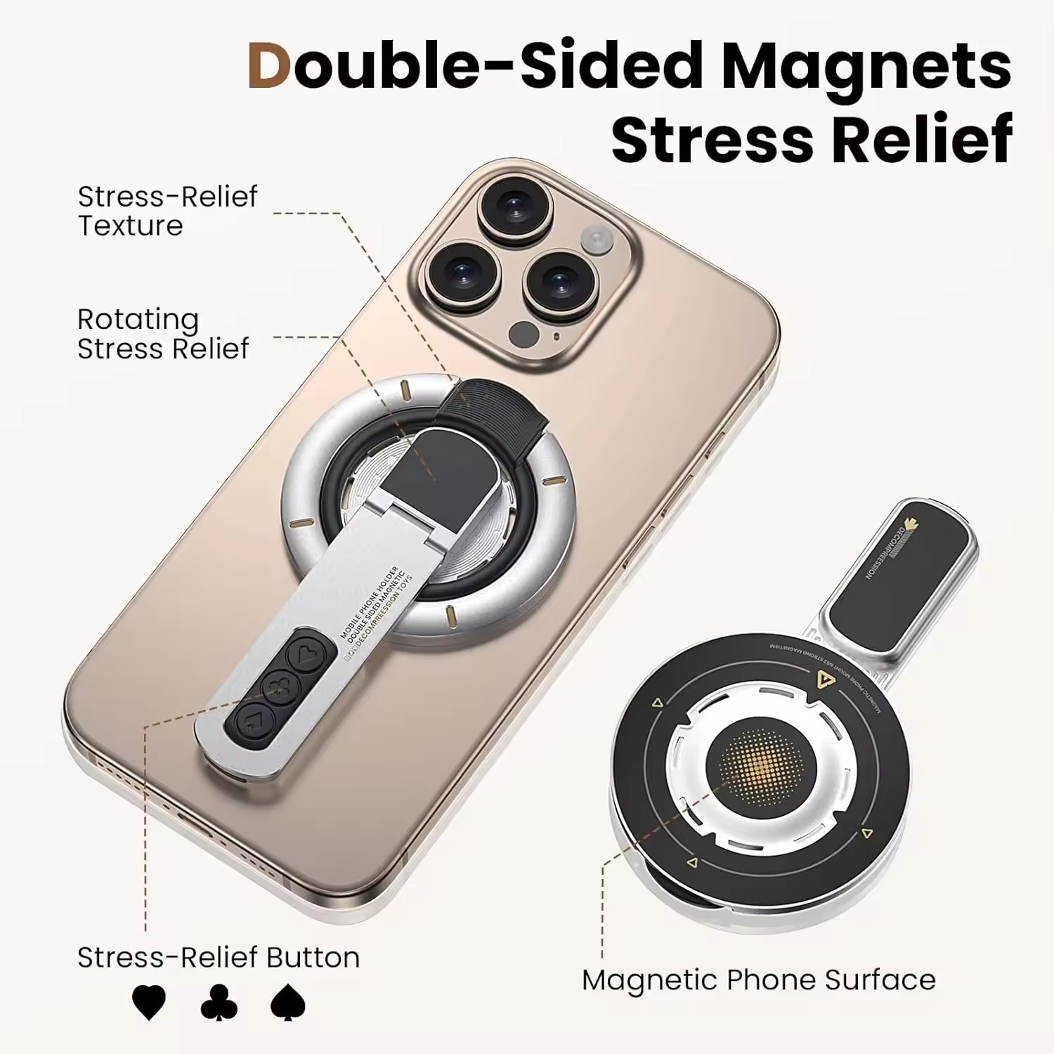 Double Sided Magnetic Finger R - Phone Accessories For Men recension och pris