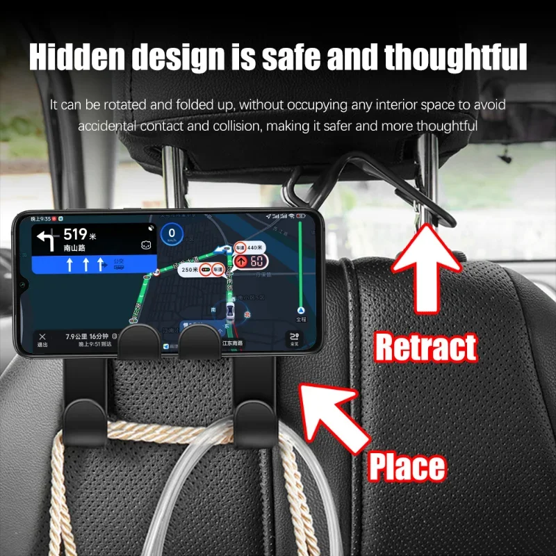1/2pcs Multifunctional Car Sea - Phone Accessories Hanger recension och pris