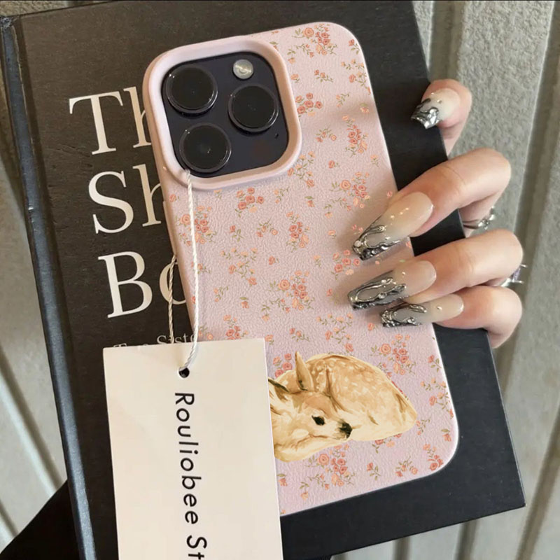 Cute Deer Full Floral Pattern  - Phone Accessories To Sell recension och pris