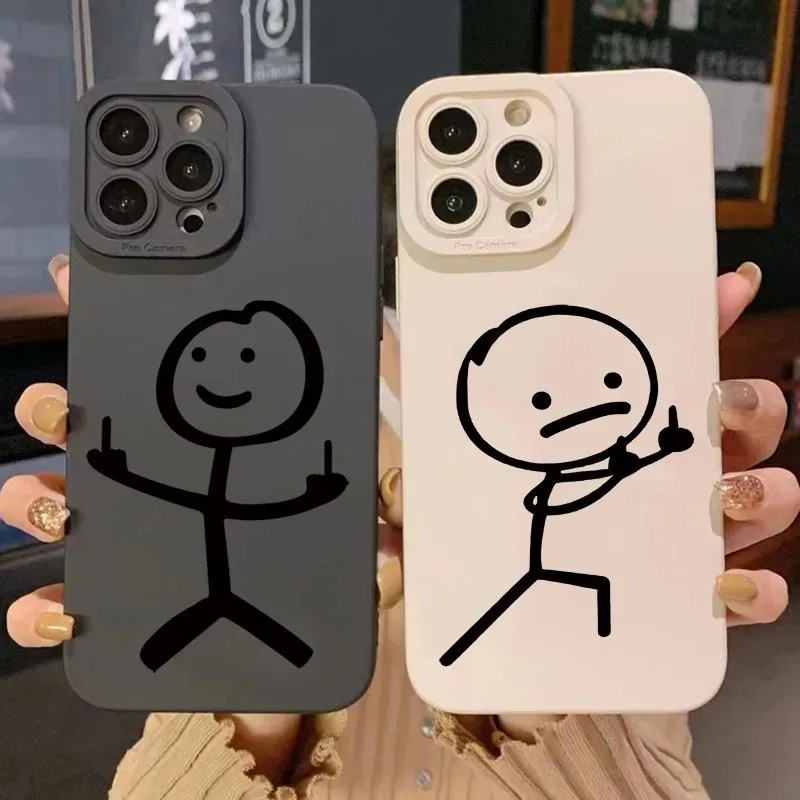 Cute Cartoon Matchman Matte Si - Phone Accessories To Sell recension och pris