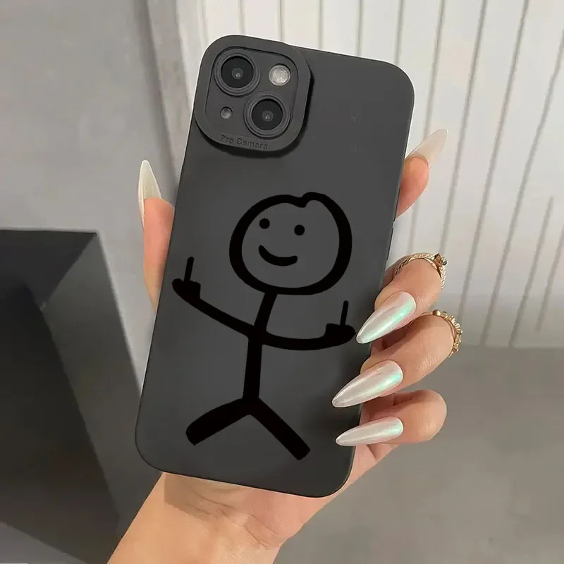 Cute Cartoon Matchman Matte Si - Phone Accessories To Sell recension och pris