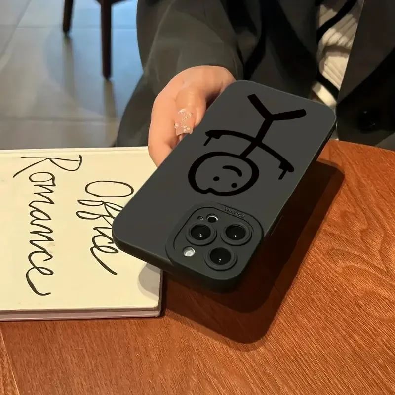 Cute Cartoon Matchman Matte Si - Phone Accessories To Sell recension och pris