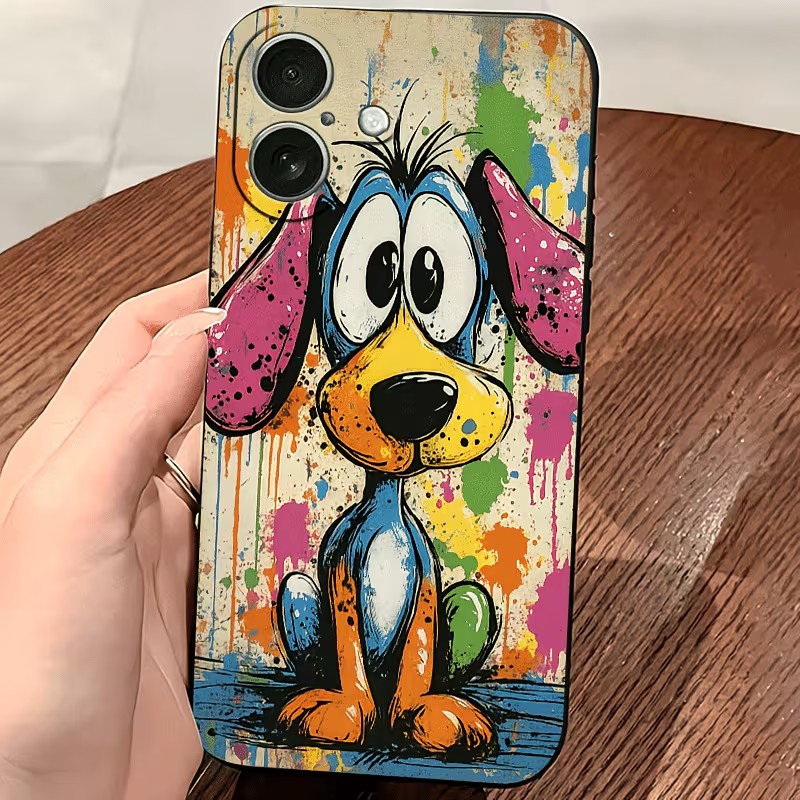 Graffiti Colored Puppy TPU Pho - Phone Accessories To Sell recension och pris
