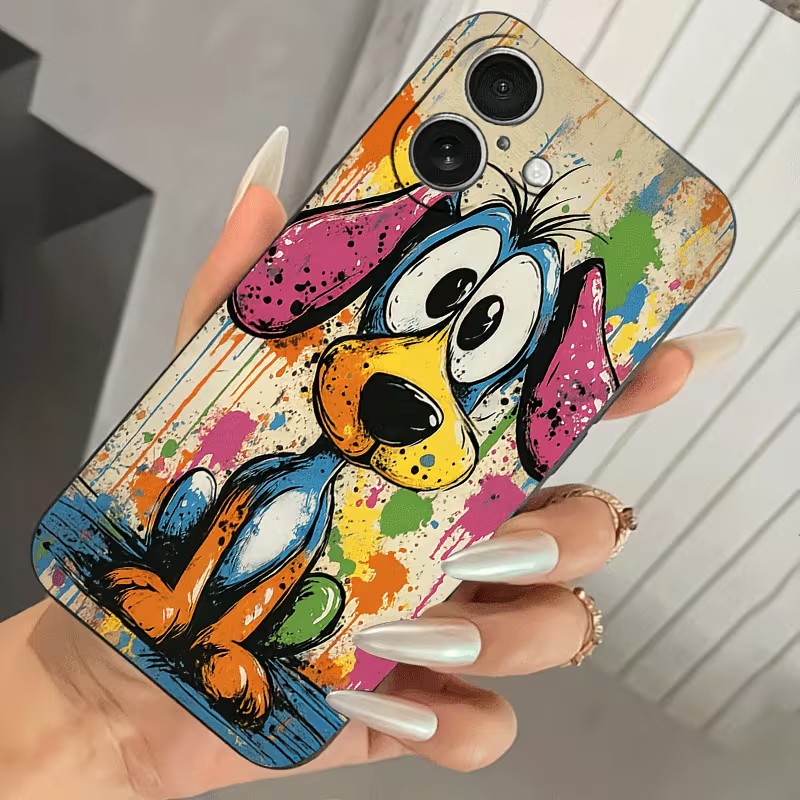 Graffiti Colored Puppy TPU Pho - Phone Accessories To Sell recension och pris