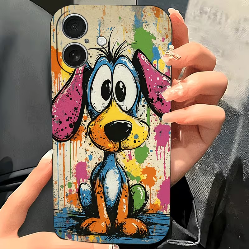Graffiti Colored Puppy TPU Pho - Phone Accessories To Sell recension och pris