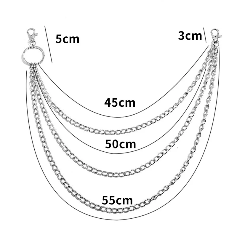 Layer Metal Belt Chain Punk Ho - Phone Accessories For Men recension och pris