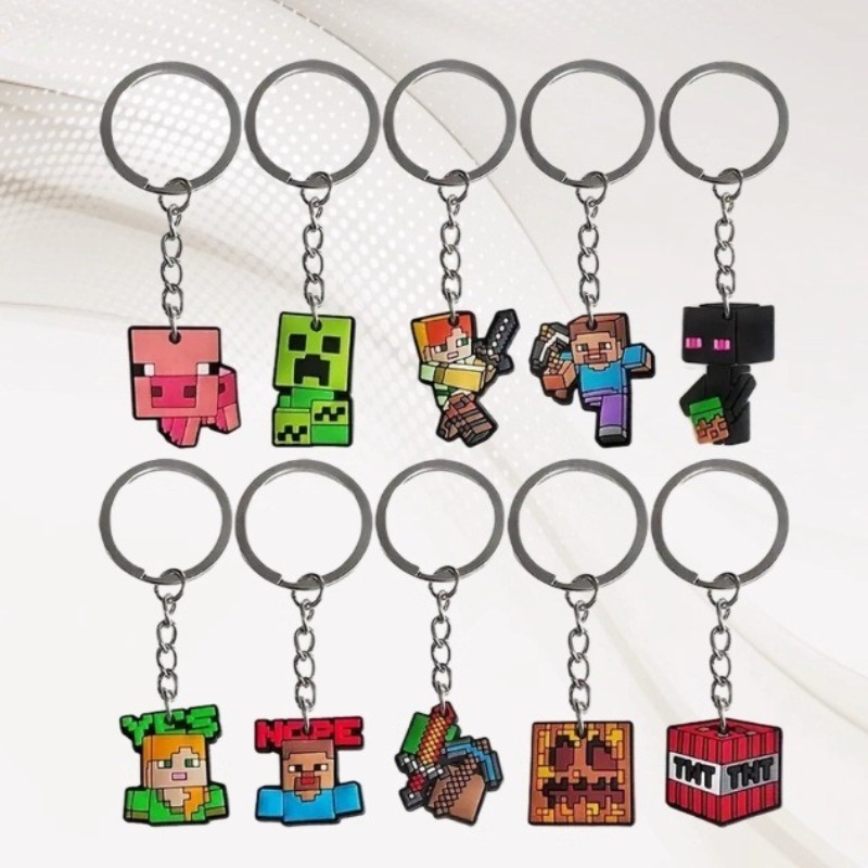 Minecrafts Hot Game 10pcs Keyc - Phone Accessories Charms recension och pris