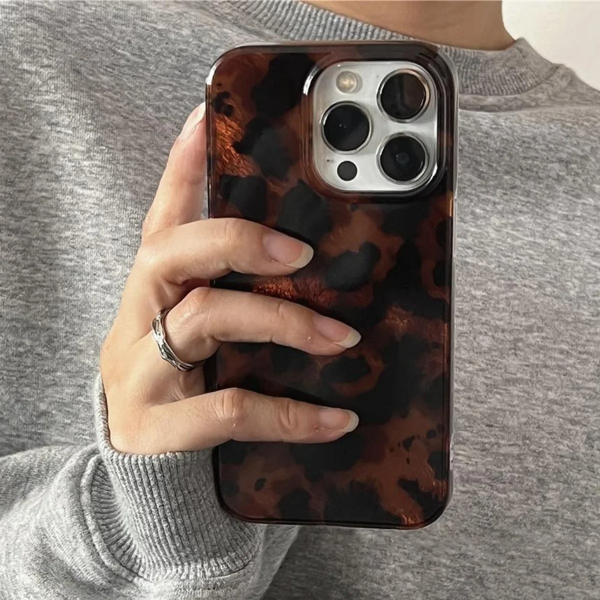 Retro Amber Texture Laser Phon - Phone Accessories To Sell recension och pris
