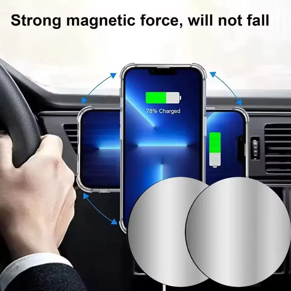 1-5PCS 8CM Magnetic Metal Plat - Phone Accessories Quotes recension och pris