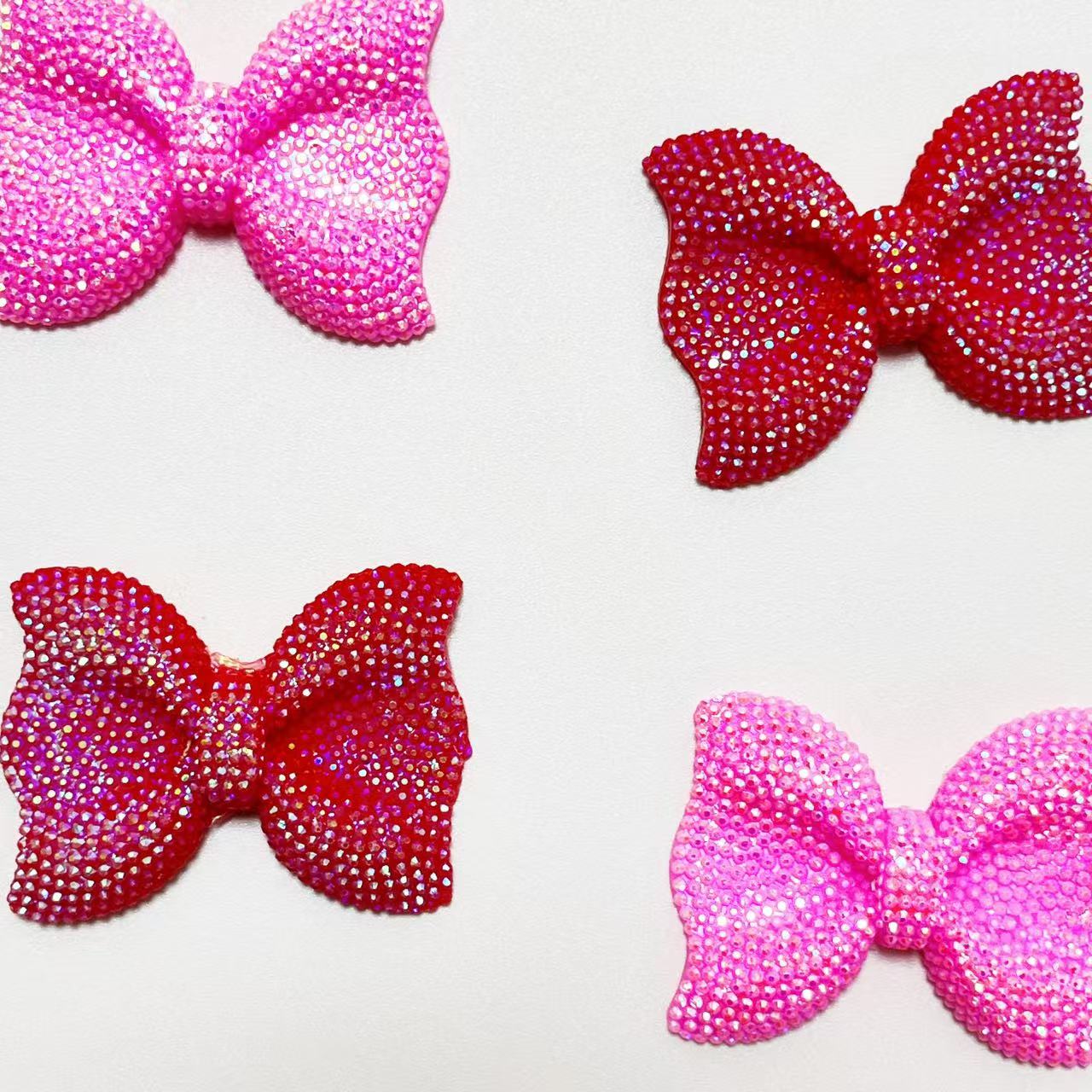 1Pcs Y2K Kawaii Bling Pink Bow - Phone Accessories Logo Design recension och pris