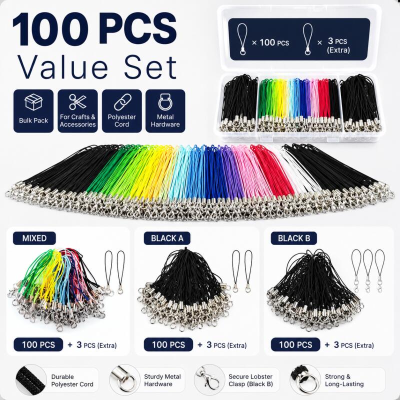 100pcs Lanyard Lariat Cords Lo - Phone Accessories Hanger recension och pris