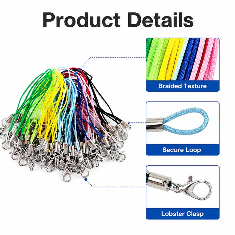100pcs Lanyard Lariat Cords Lo - Phone Accessories Hanger recension och pris