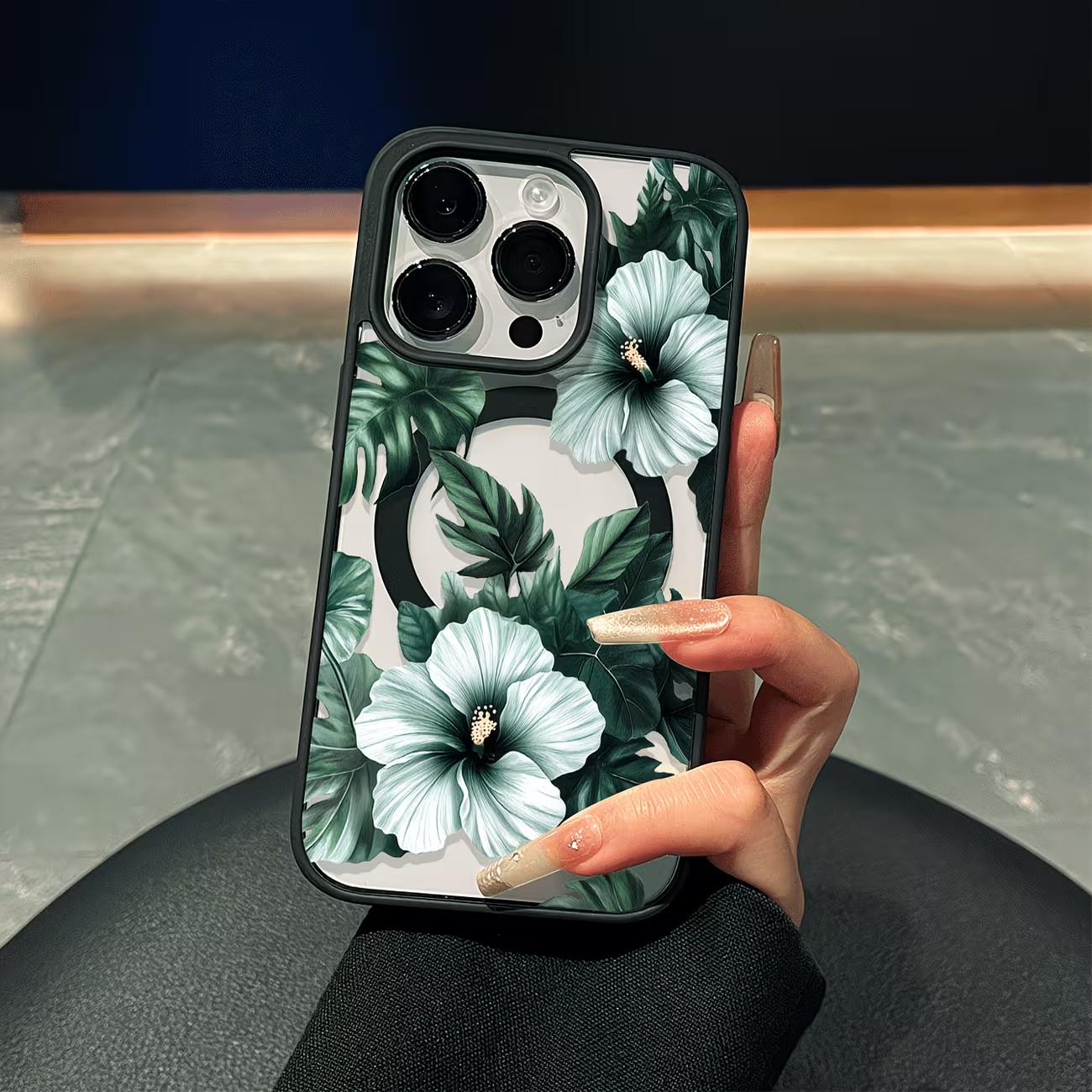Green Floral Print Phone Case  - Phone Accessories To Sell recension och pris