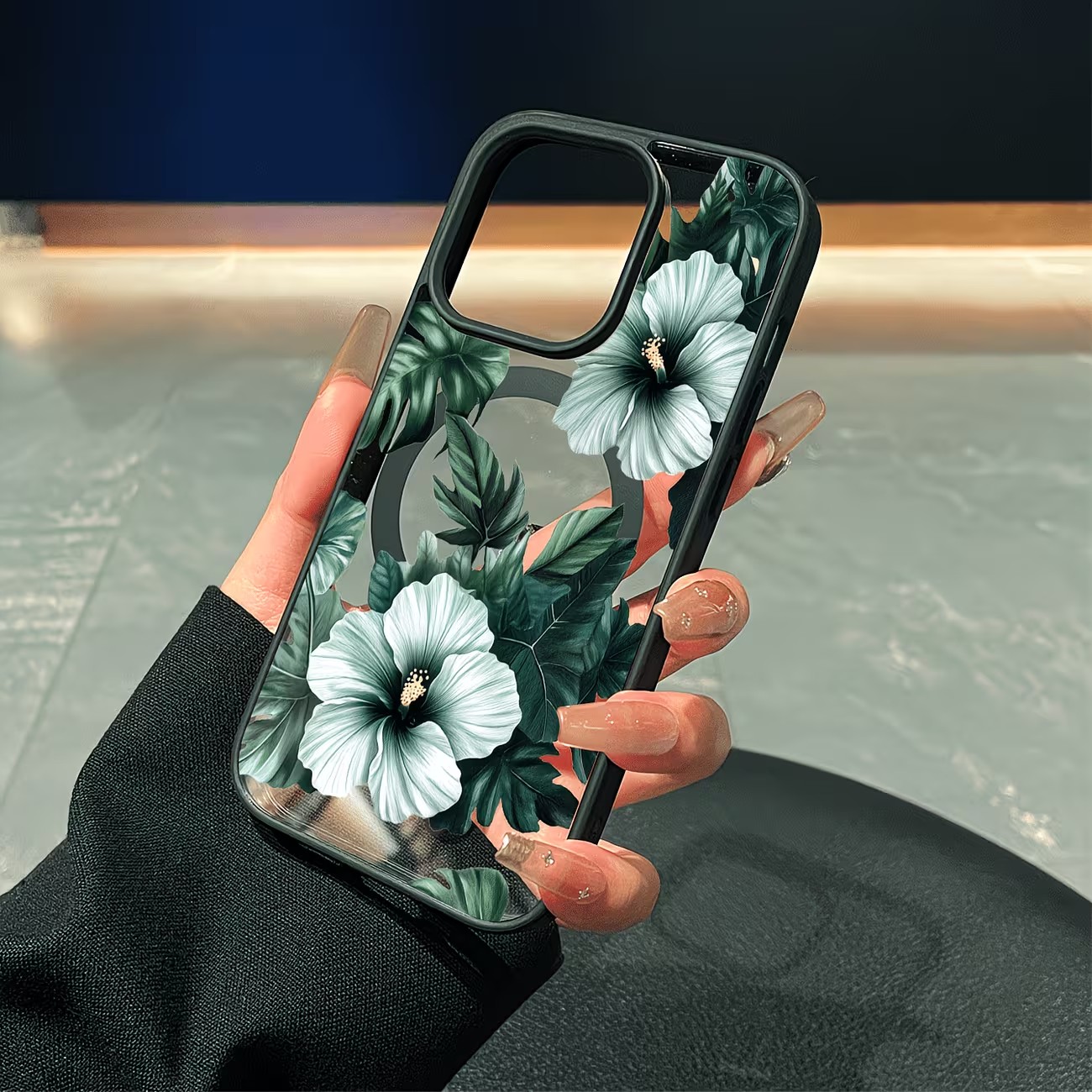 Green Floral Print Phone Case  - Phone Accessories To Sell recension och pris